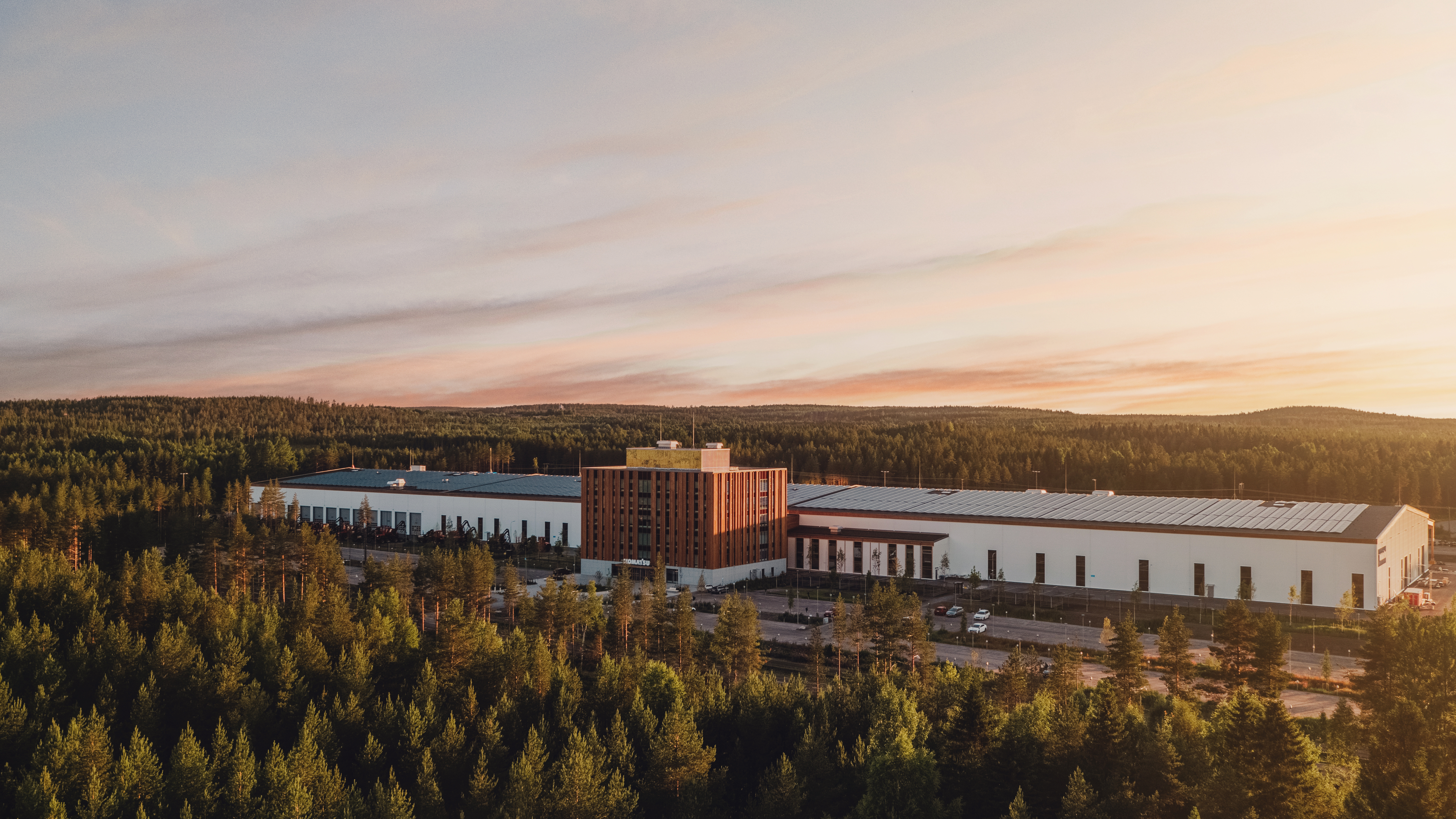 Forestry, Sweden, Swedish, HQ, Headquarters, Head Quarters, facility, factory, solar, power, renewable, light, panel, sustainable
