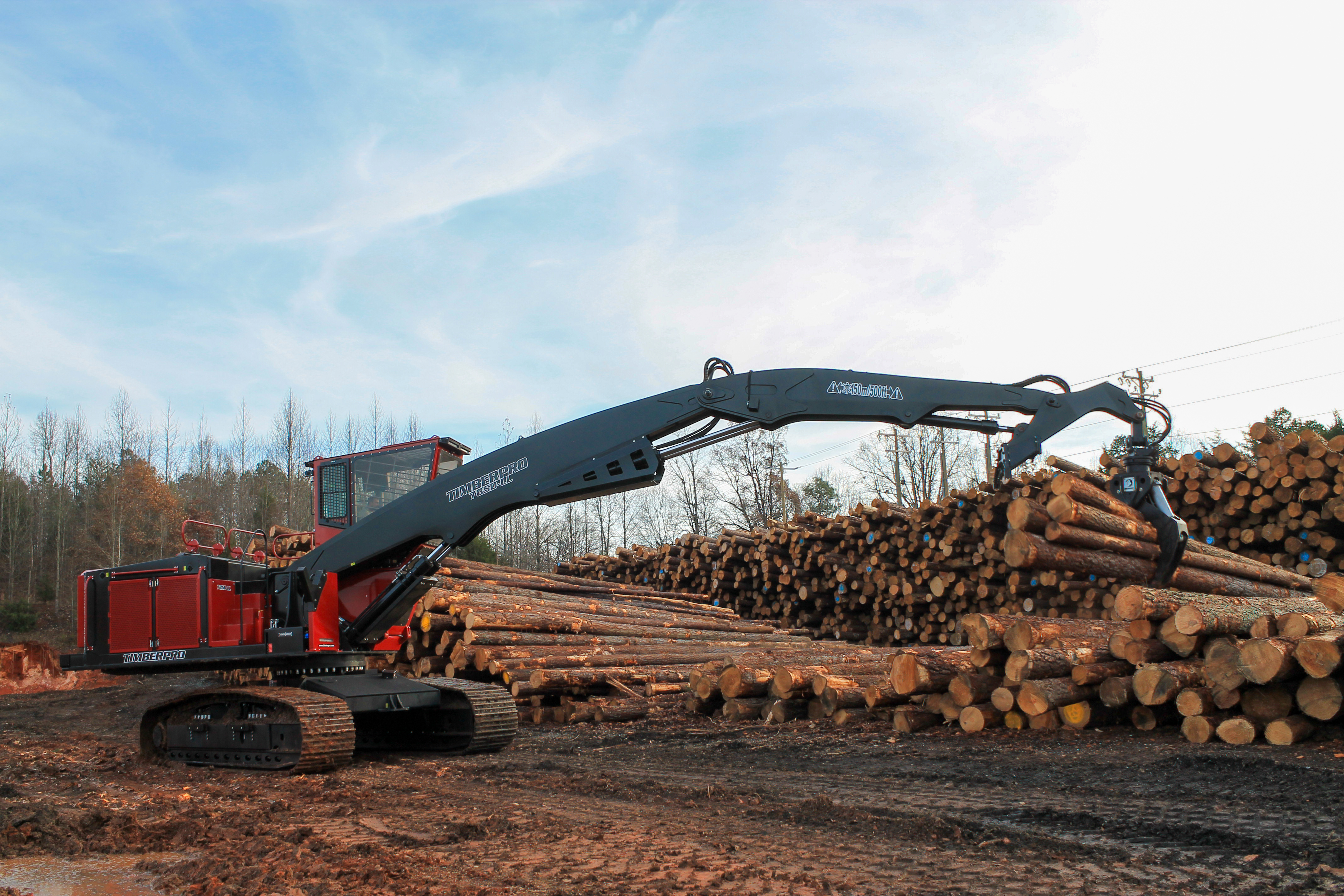 Long reach work equipment