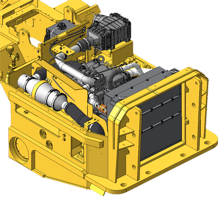 Stage V low-emission engine