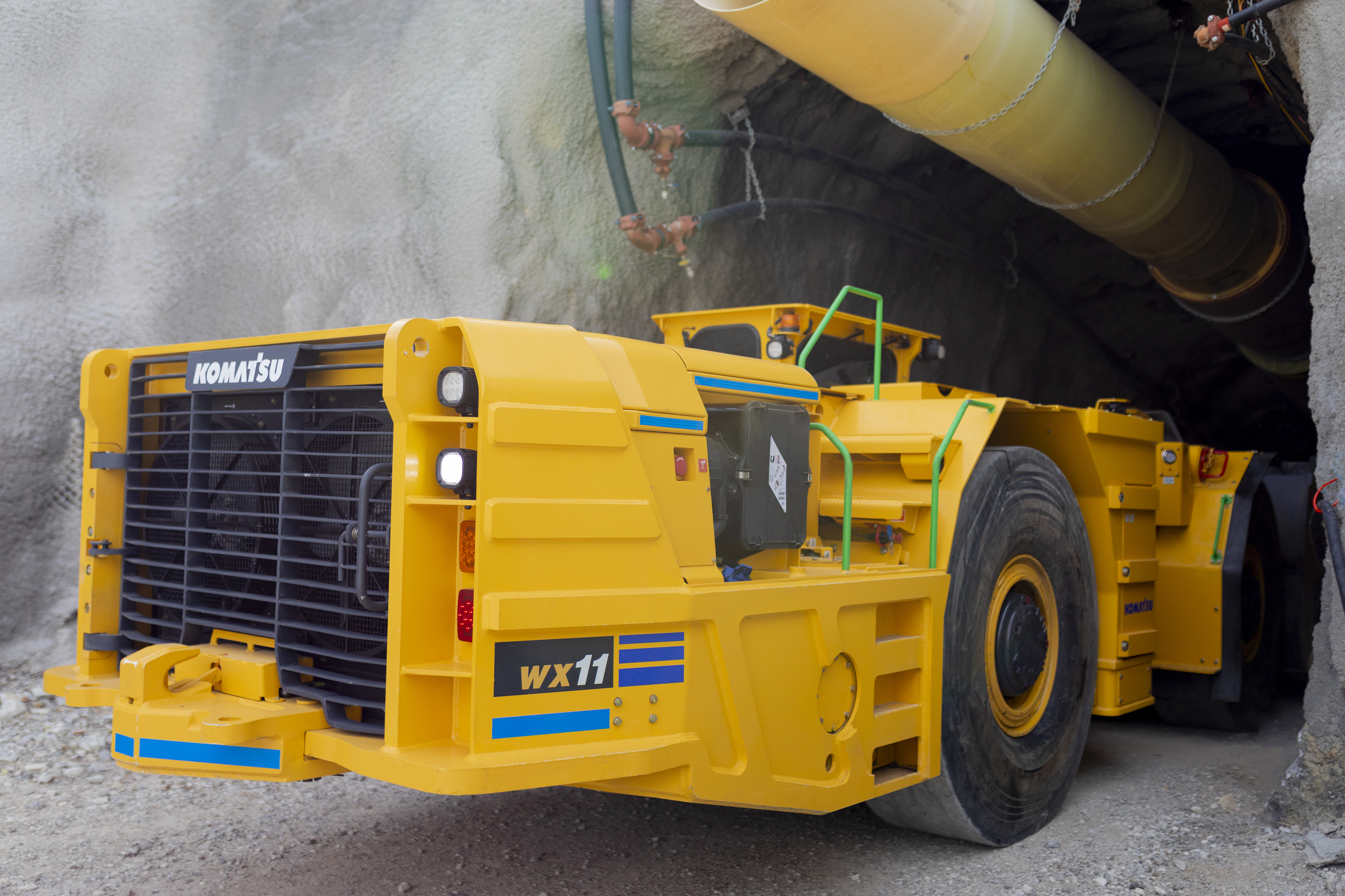 WX11 LHD at San Xavier mine in Arizona, February 27, 2024. Hard Rock Day event.