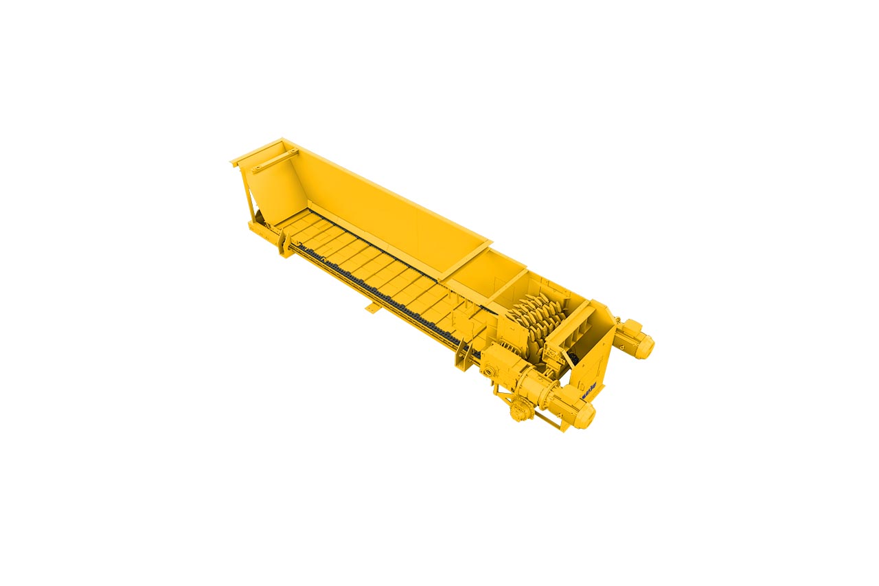 Conveying and crushing in one unit