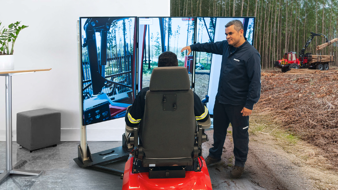a komatsu forest simulator