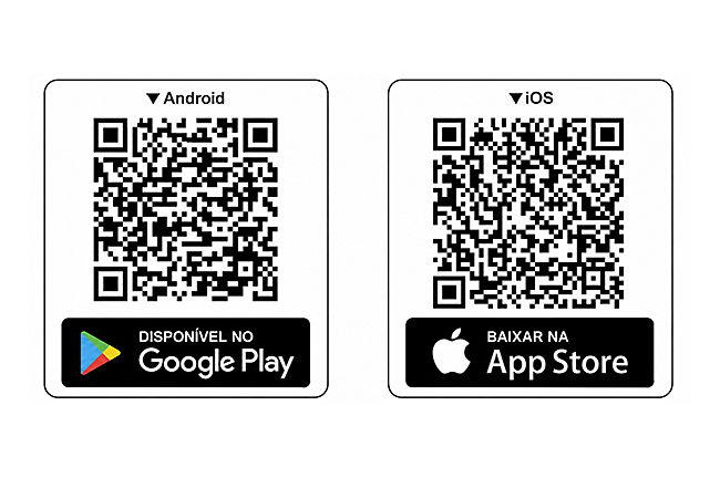 Código QR para download do aplicativo