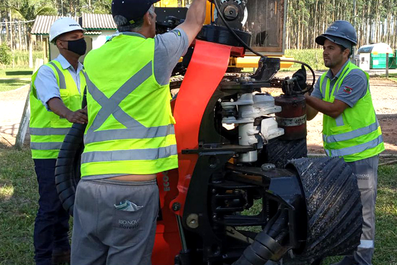 Manutenção de cabeçote harvester
