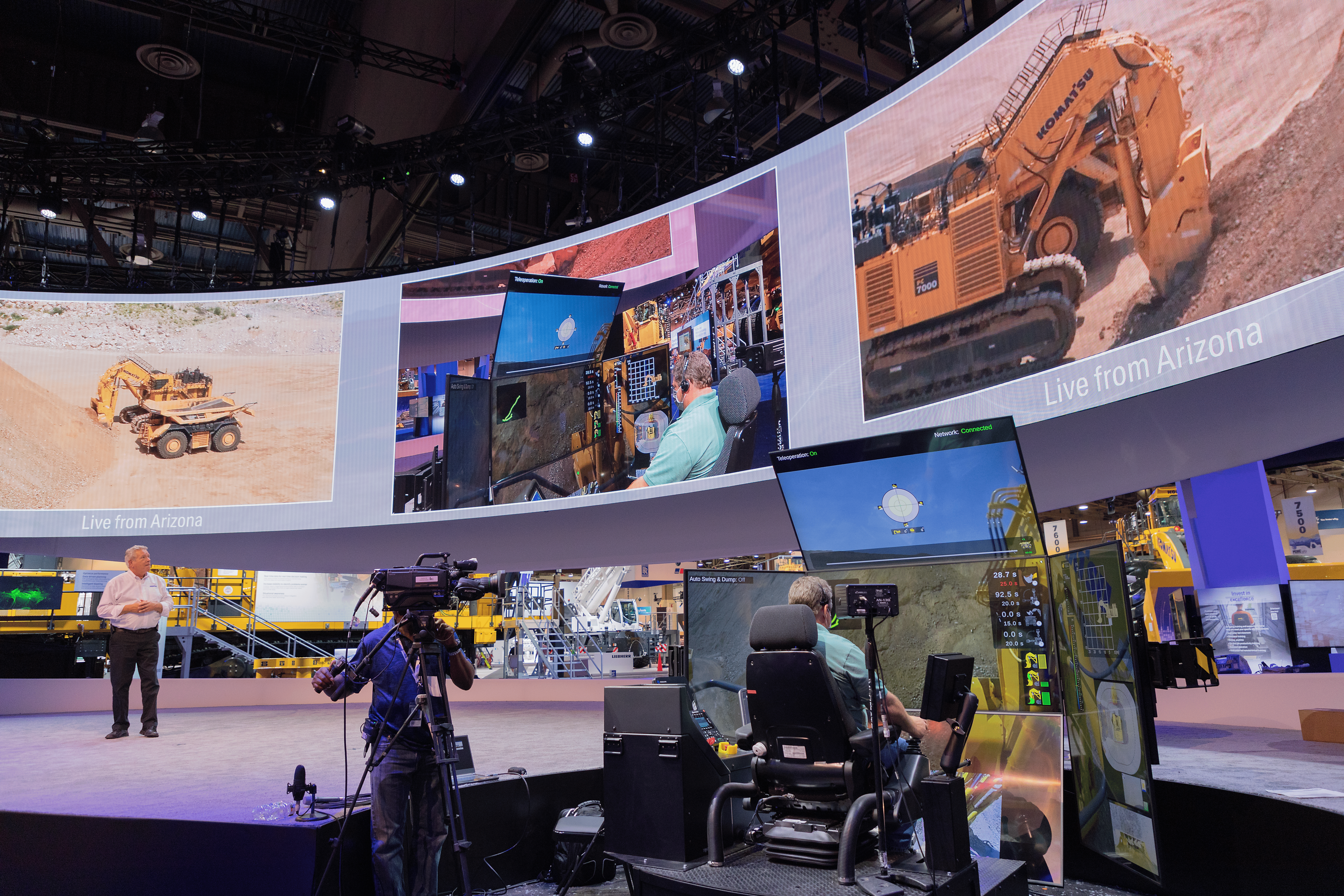 Inside of MINExpo 21 at the Las Vegas Convention Center