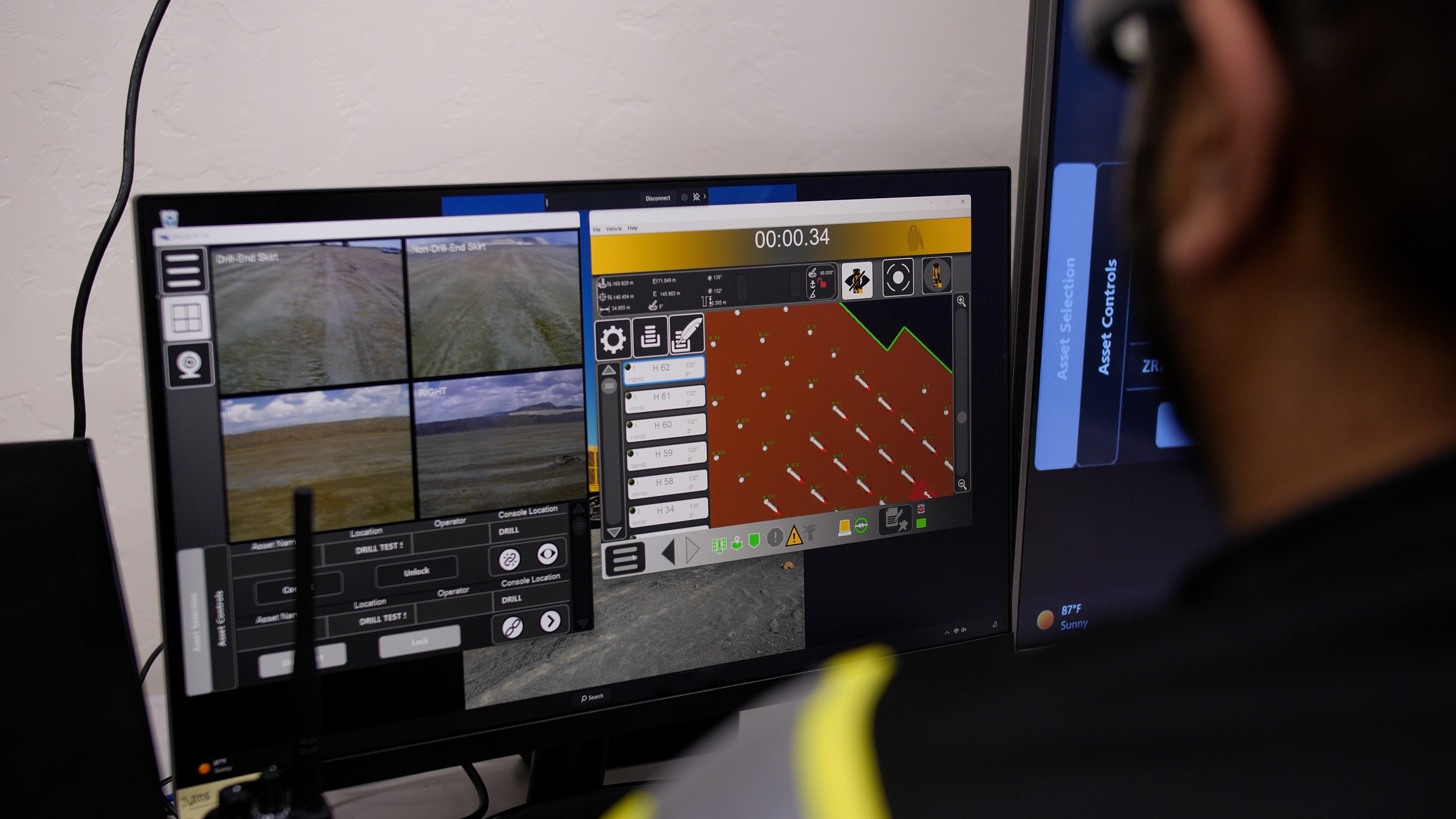 Close-up of monitor