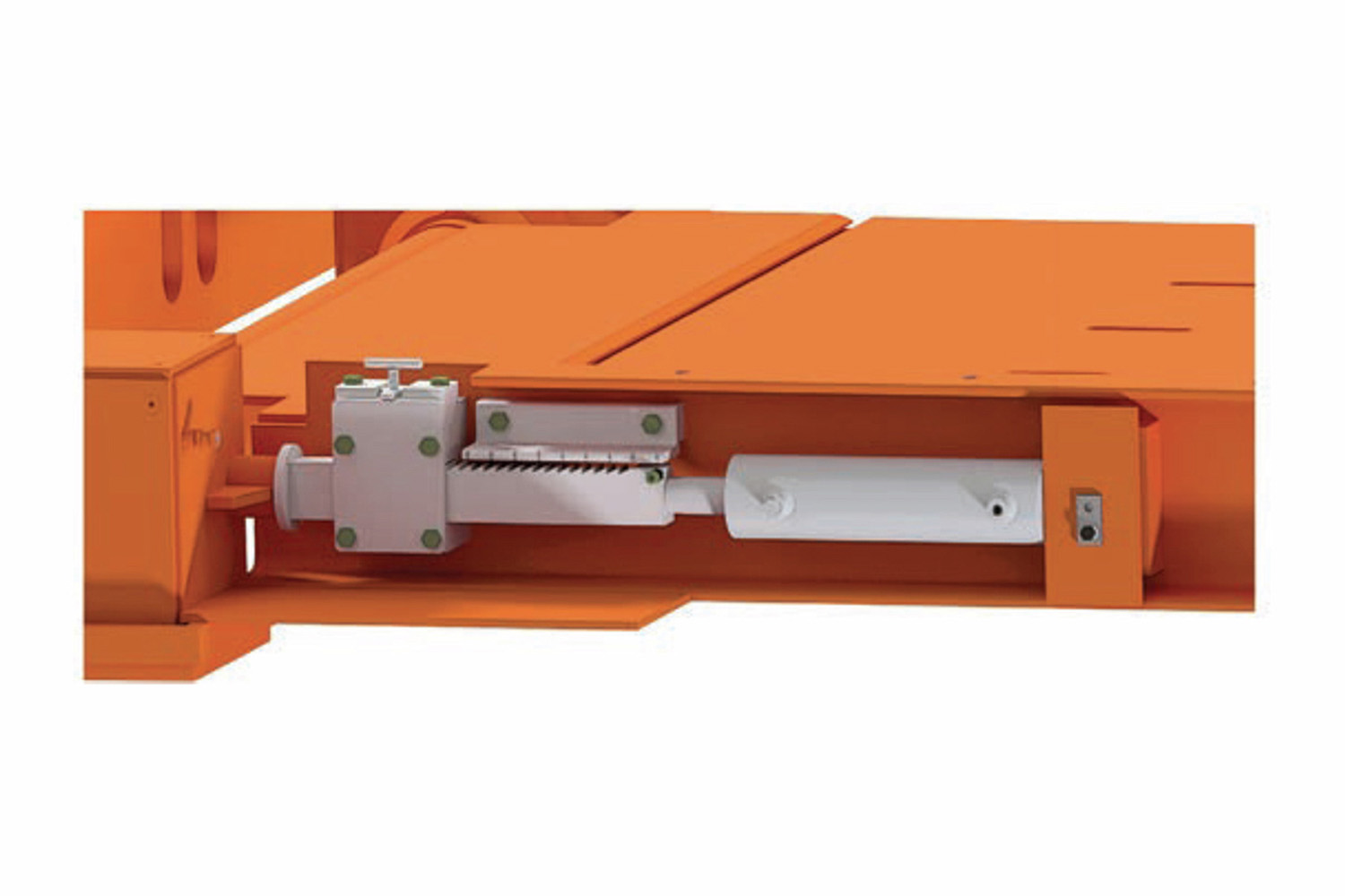 Hydraulic conveyor chain take-up [option]