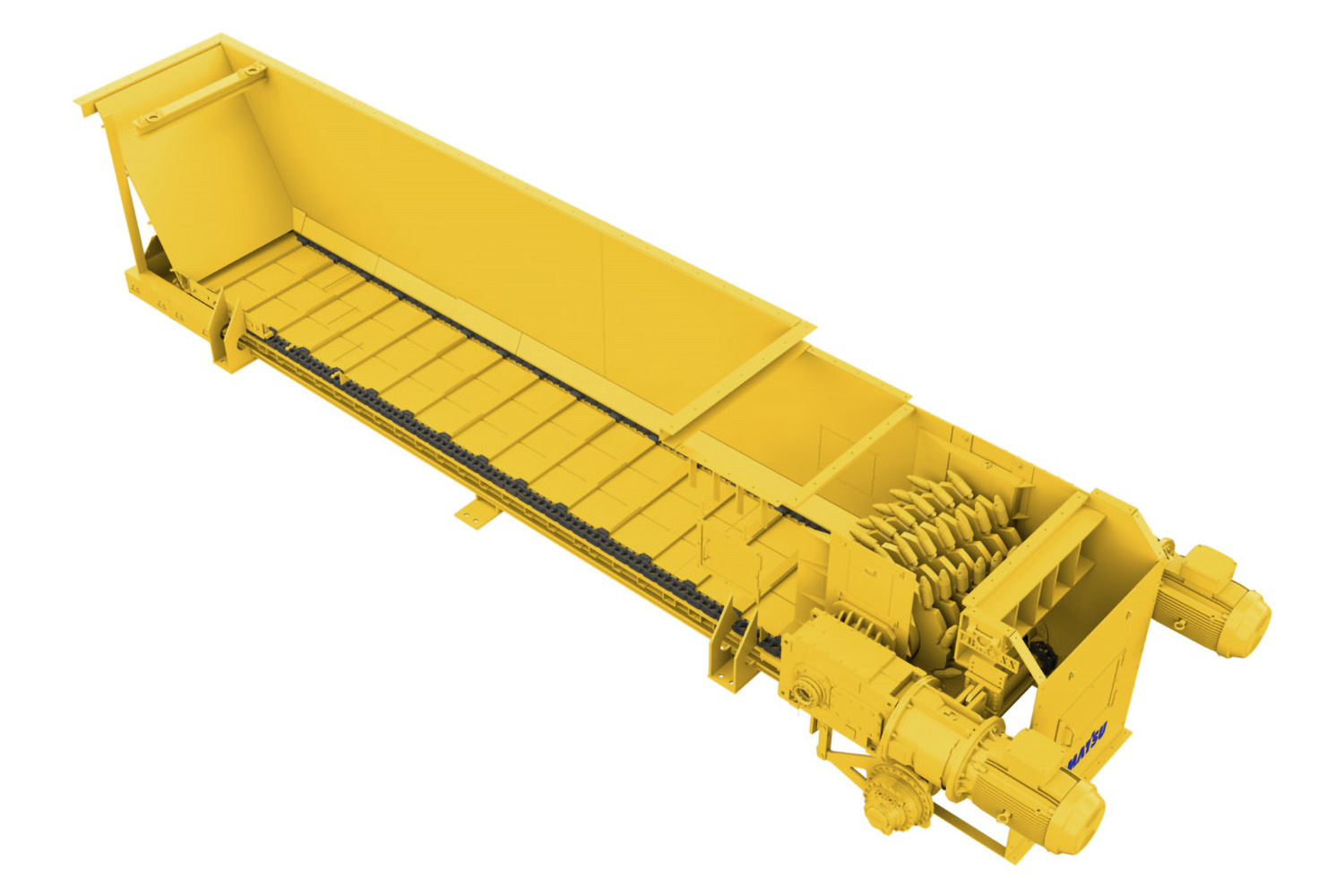 Conveying and crushing in one unit