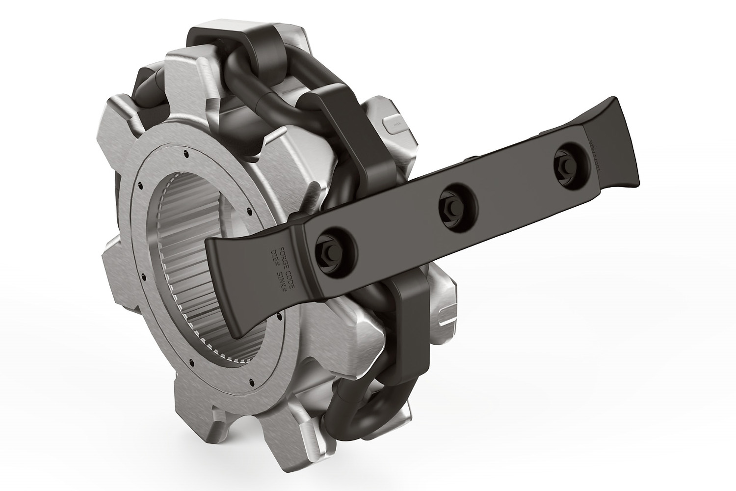 Sprockets, chain and flightbars