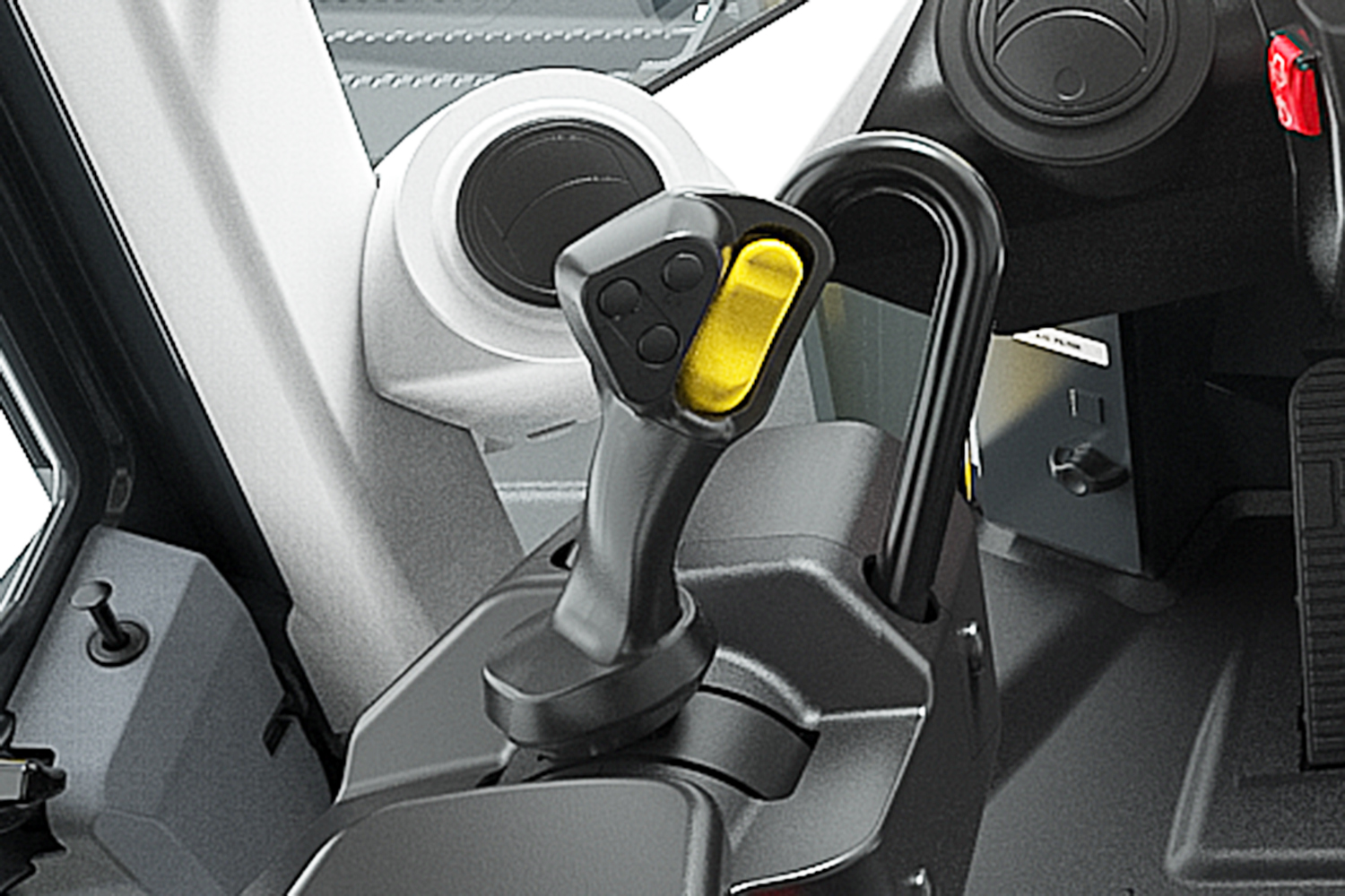 Angle feedback joystick steering