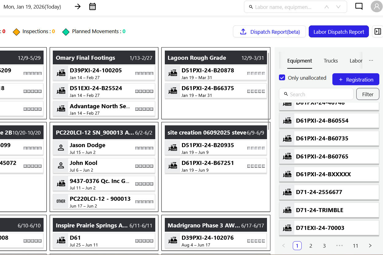 Drag-and-drop planning