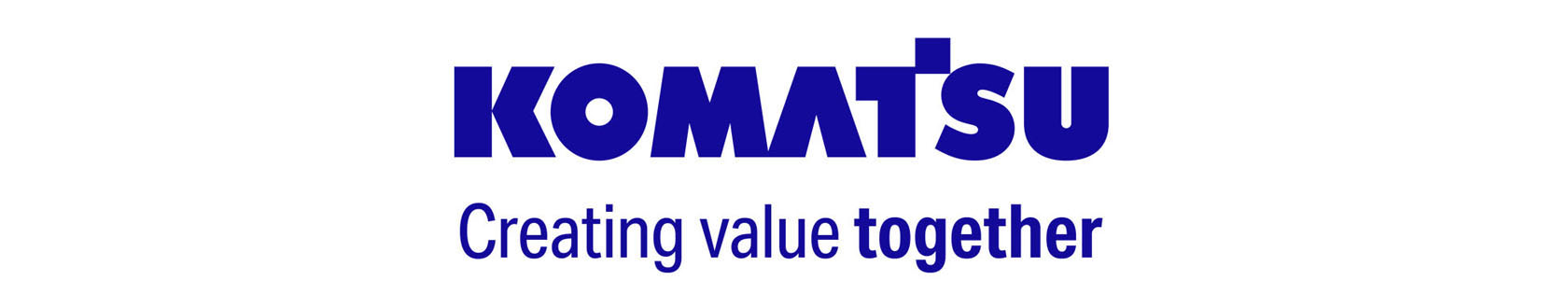 Komatsu creating value together logo