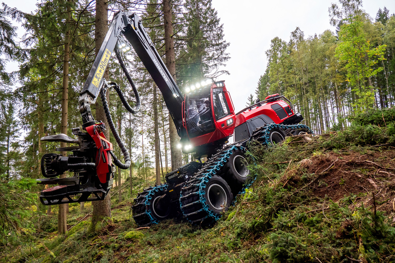 Low ground pressure and high stability