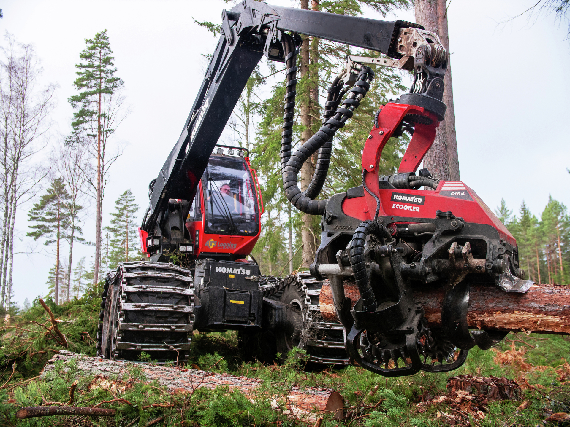 Designed for harvesting rough trees