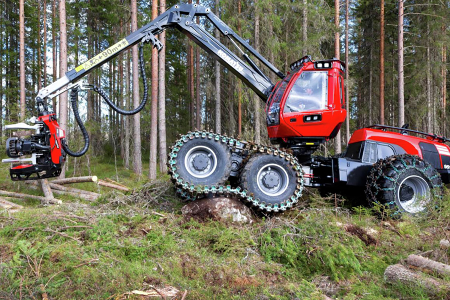 Low ground pressure and high stability