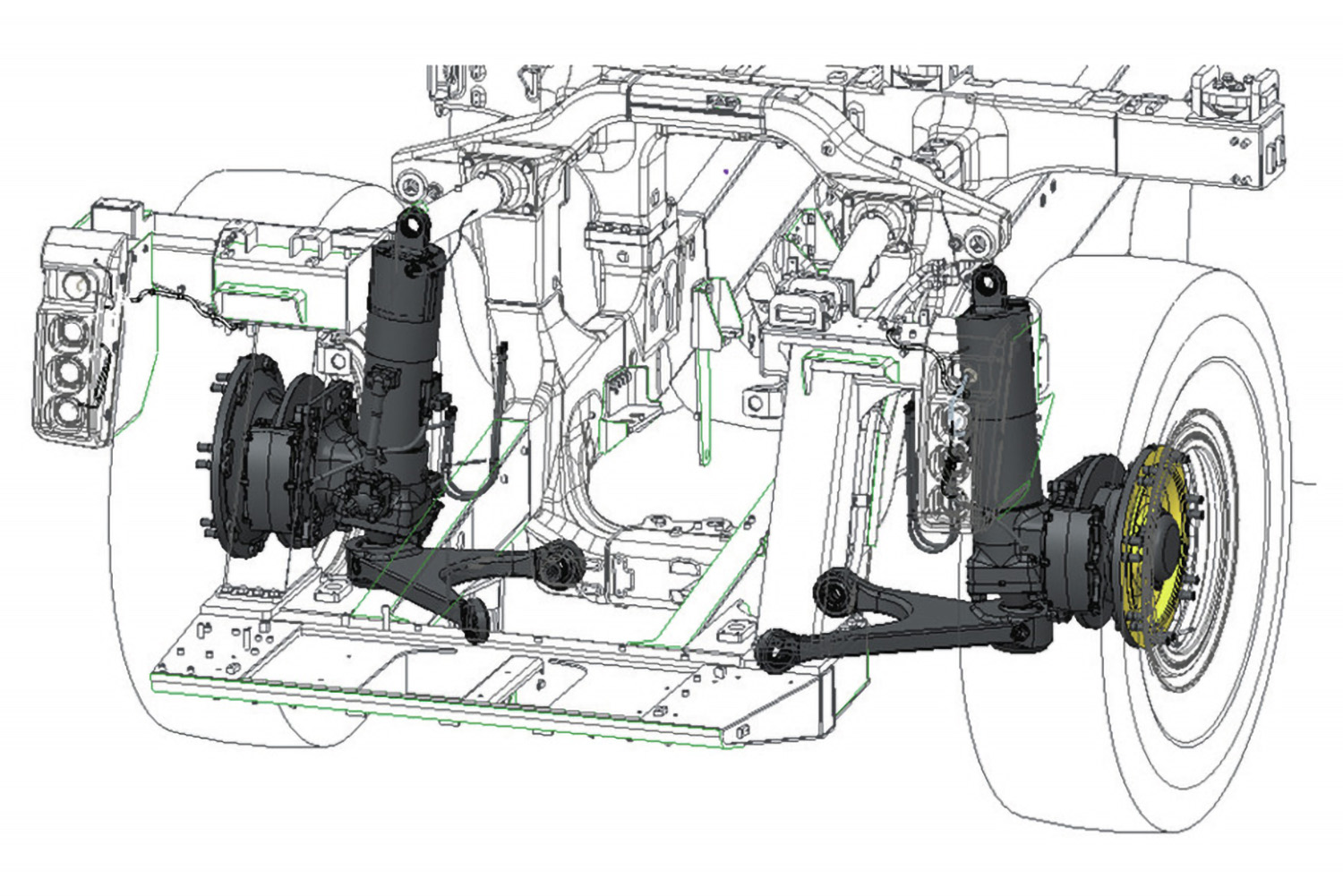 MacPherson-strut-type suspension