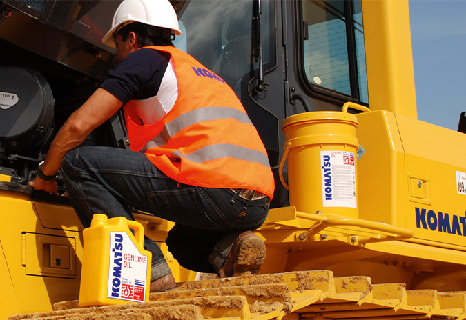 زيوت التشحيم العامة لدى Komatsu