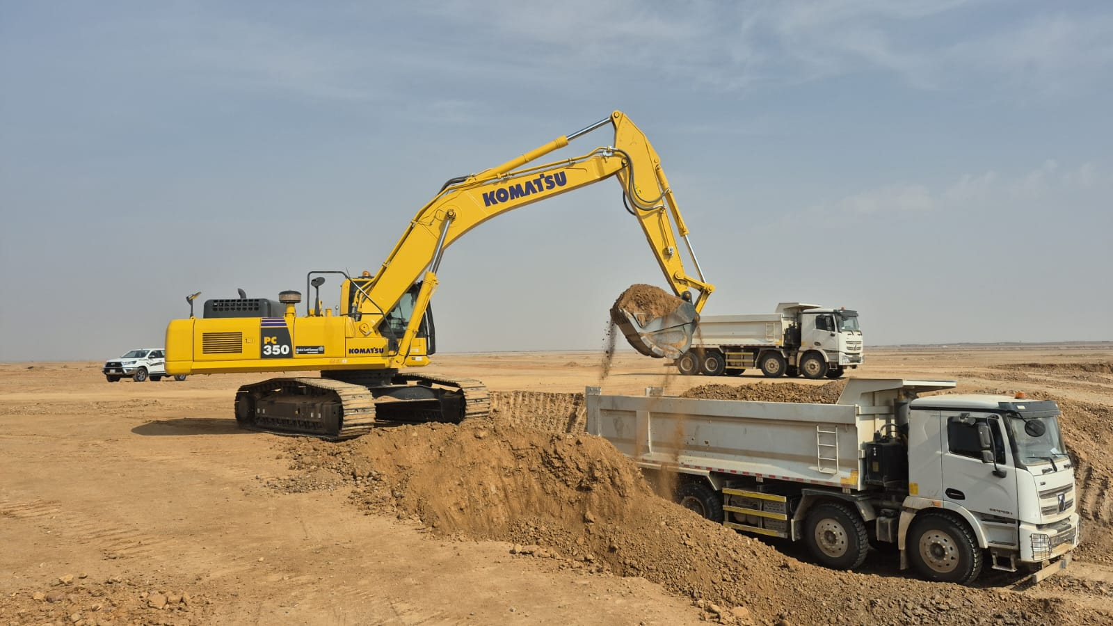 لقطة مقربة لدلو KME جاهز للشحن