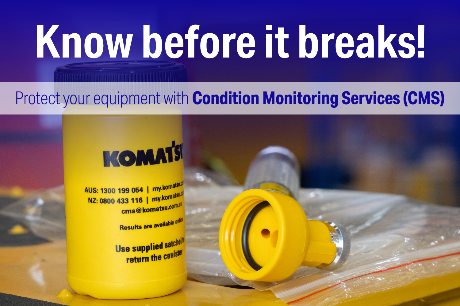 Komatsu's enhanced warranty coverage details, showcasing improved protection for equipment and customer peace of mind.