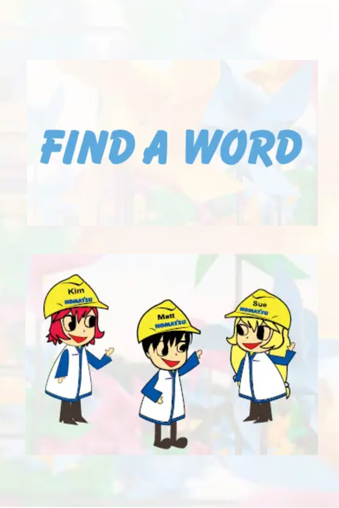 Find-a-word challenge
