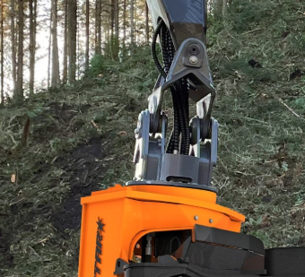Certified concealed boom attachment hosing