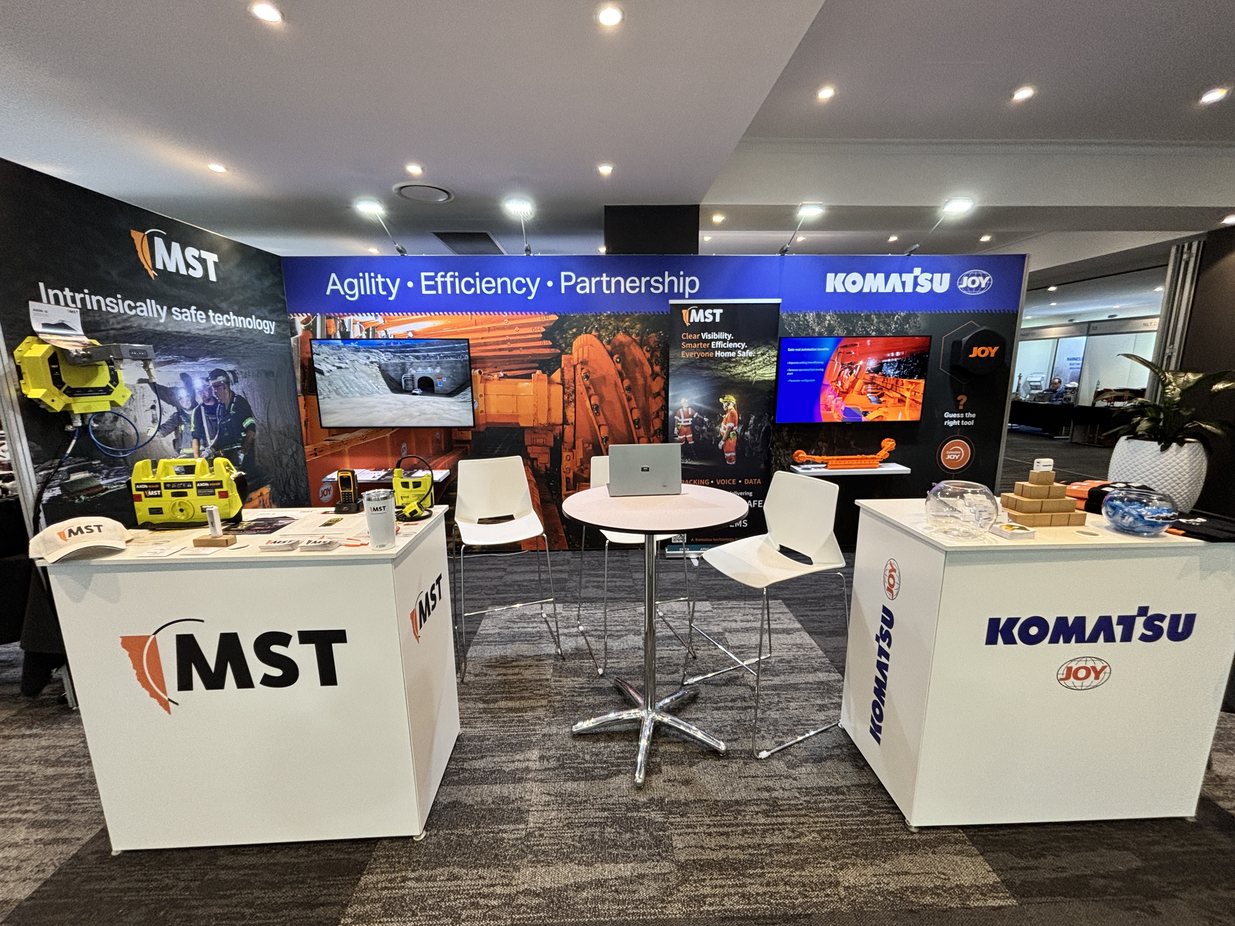 Komatsu booth at Longwall 2026