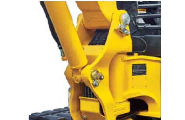 Large vertical pin and steel bushing
