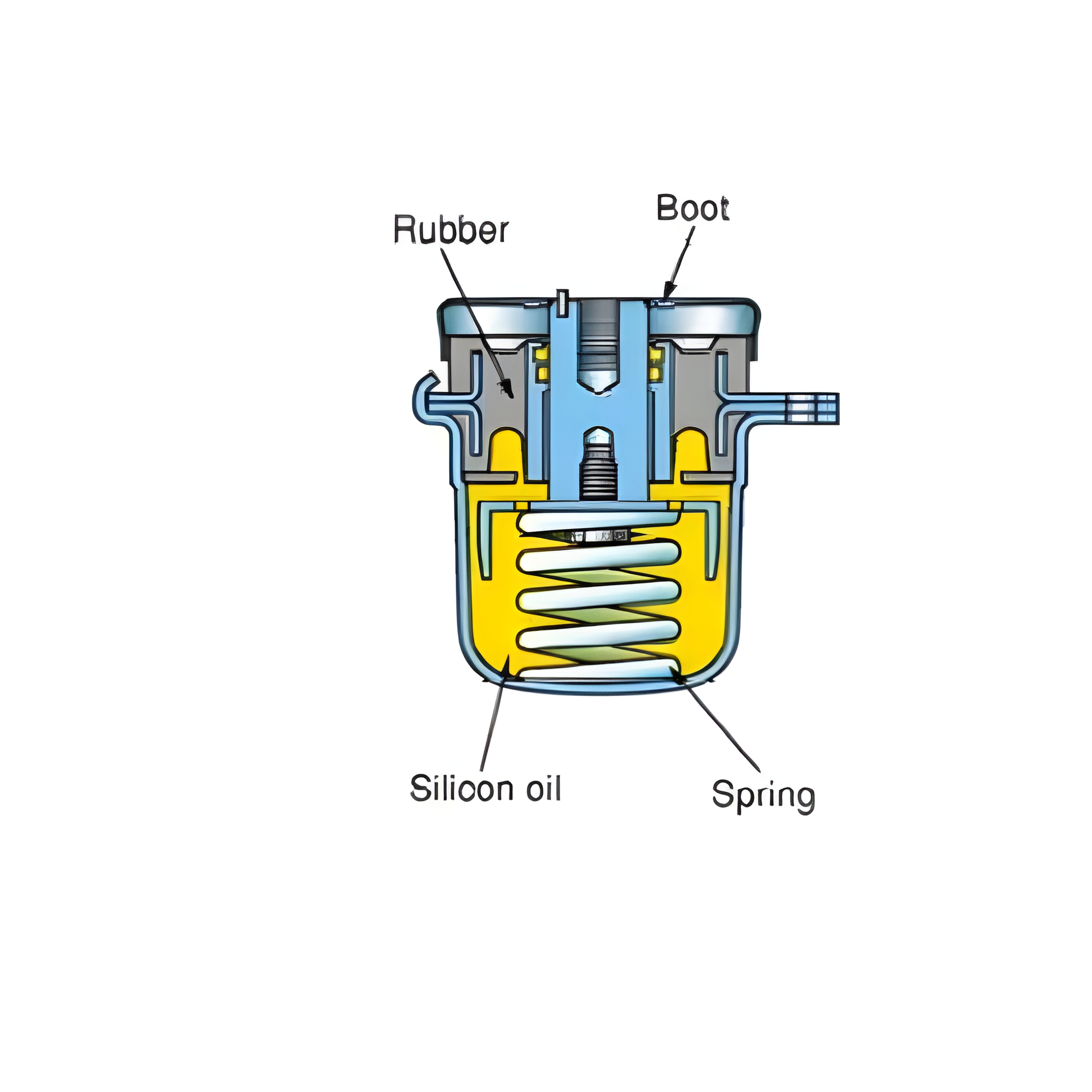 Comfortable ride with cab damper mounting