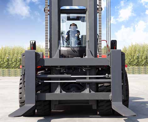 Hydraulic side-shift and fork-positioning standard