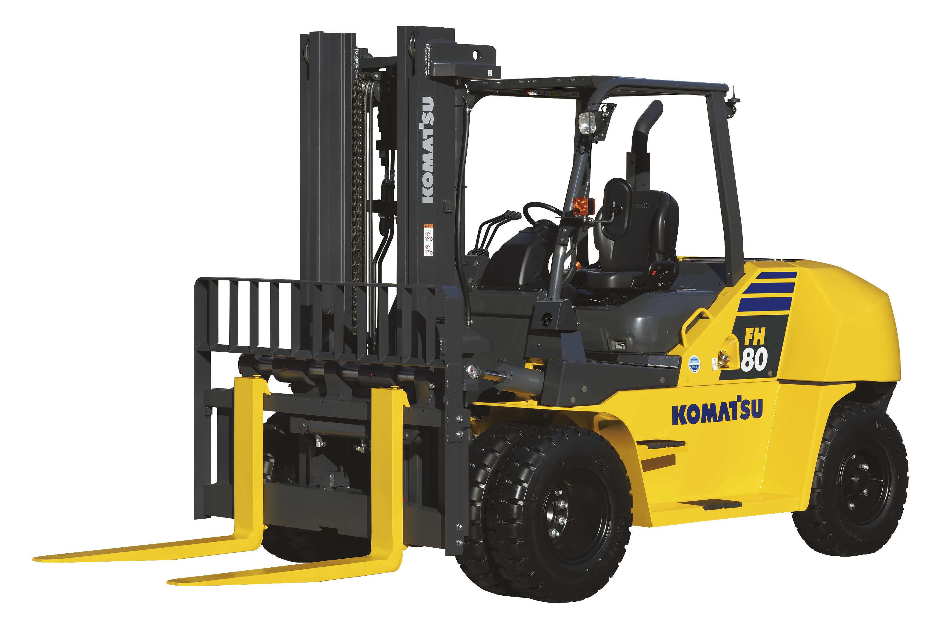 Person with a laptop checking Komatsu's parts catalog