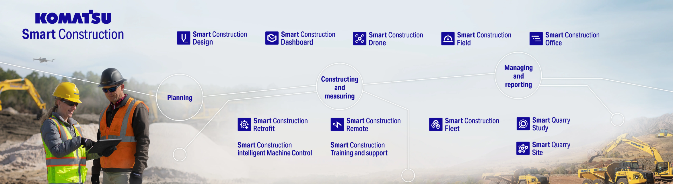 Smart Construction solutions graphic