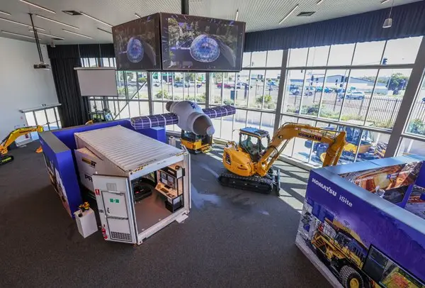Airborne view Innovation Hub Expo Room at Queensland facility