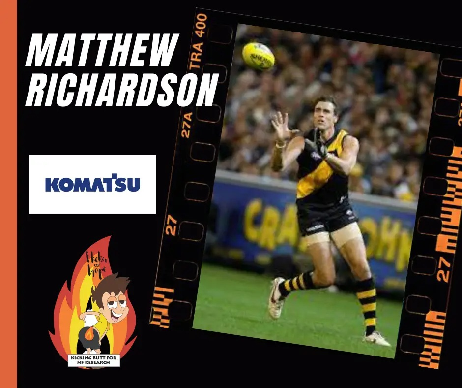 Matthew Richardson poster with Komatsu logo