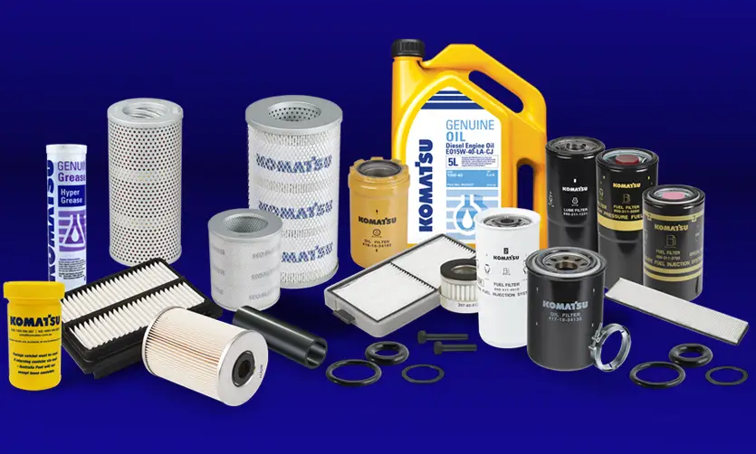 A service kit that komatsu offers in display