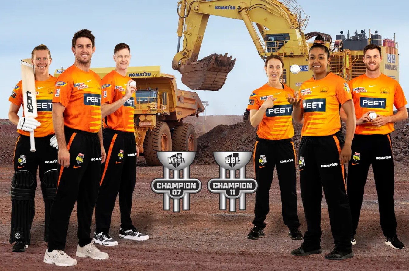 Komatsu extend partnership with the Perth Scorchers as Official Partner of men’s and women’s team