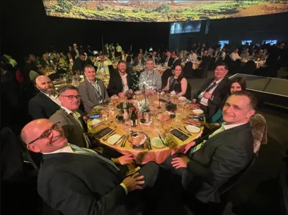 Komatsu team at world mining congress