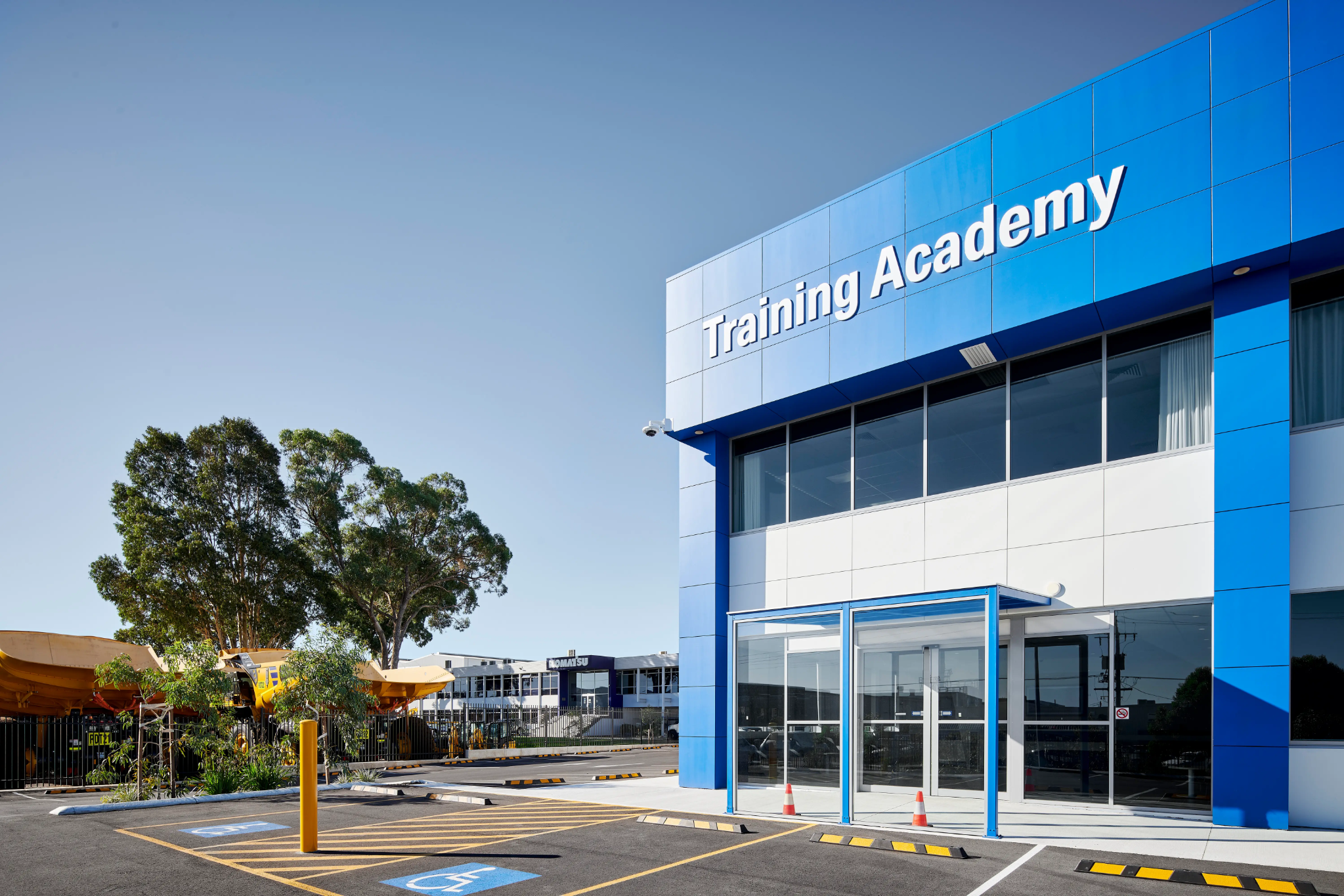 Komatsu Training Academy building in Perth