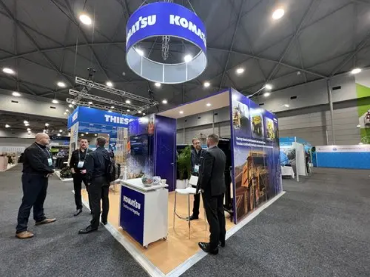 Komatsu stand at World Mining Congress 2023