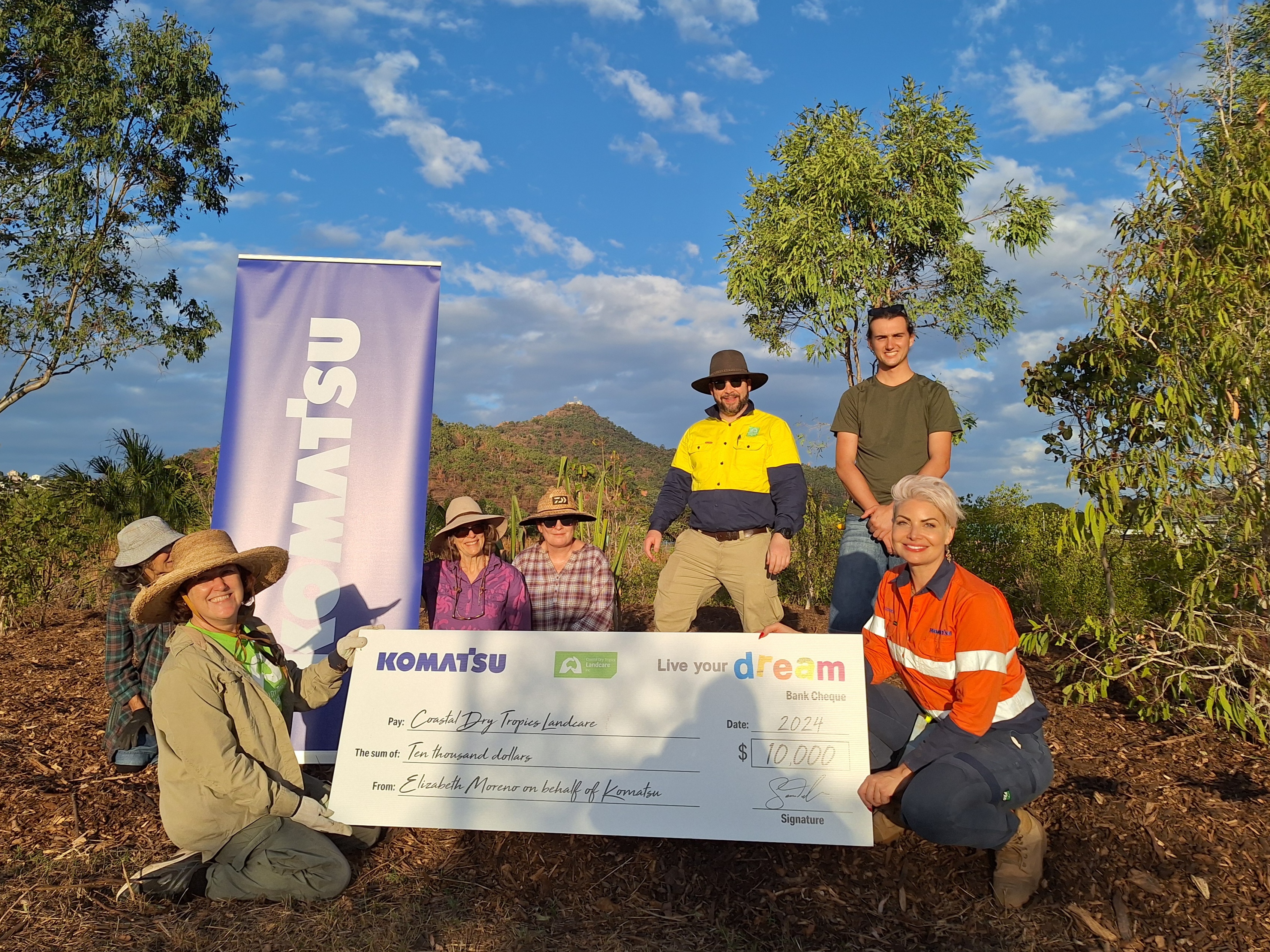Revitalising Townsville: Komatsu employee supports local landcare efforts