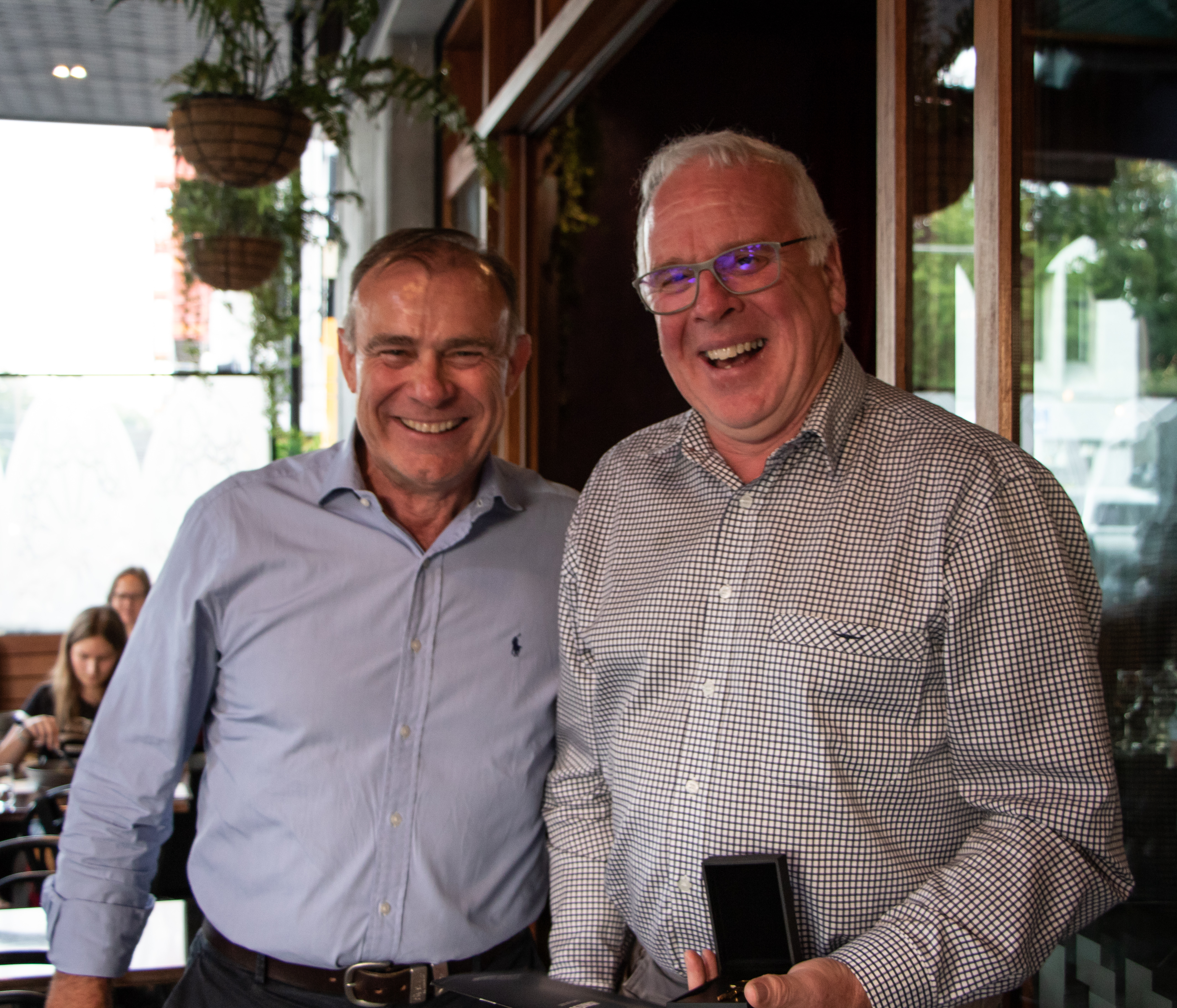 Phil Thomson with Sean Taylor