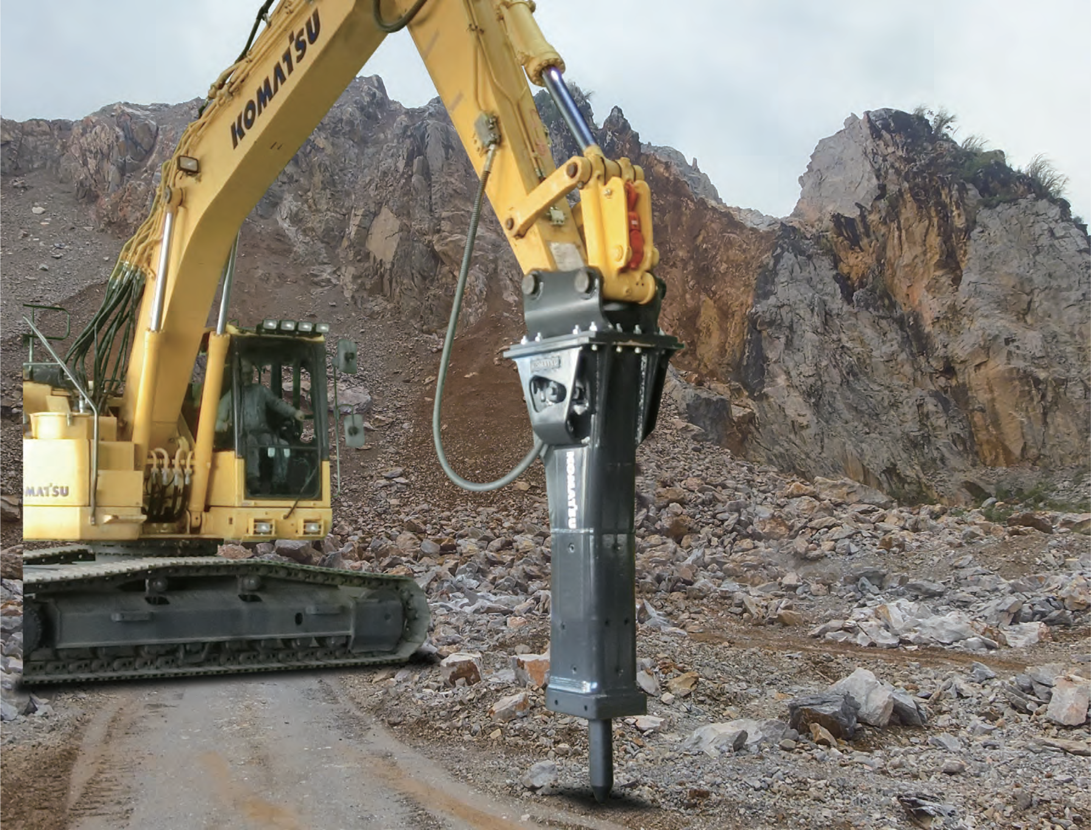 Komatsu hydraulic breakers