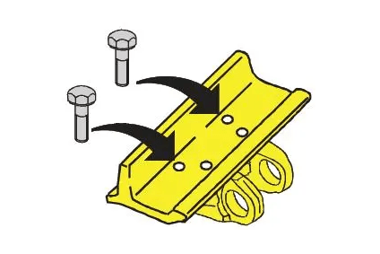 Nuts bolts track shoe Komatsu part