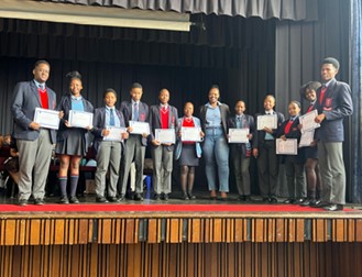 Dinwiddie High School students