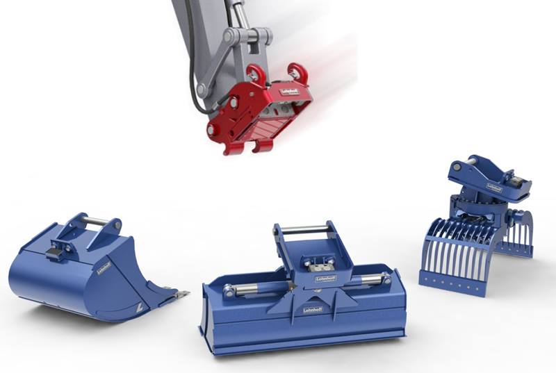 Komatsu quick hitches and couplers