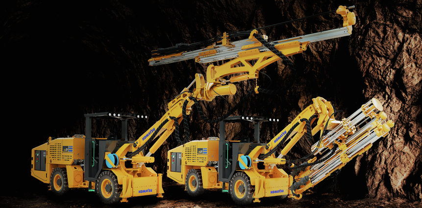 Komatsu ZJ21 jumbo drill and Komatsu ZB21 bolter