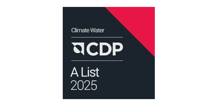 Logo for CDP A list rating for 2025.